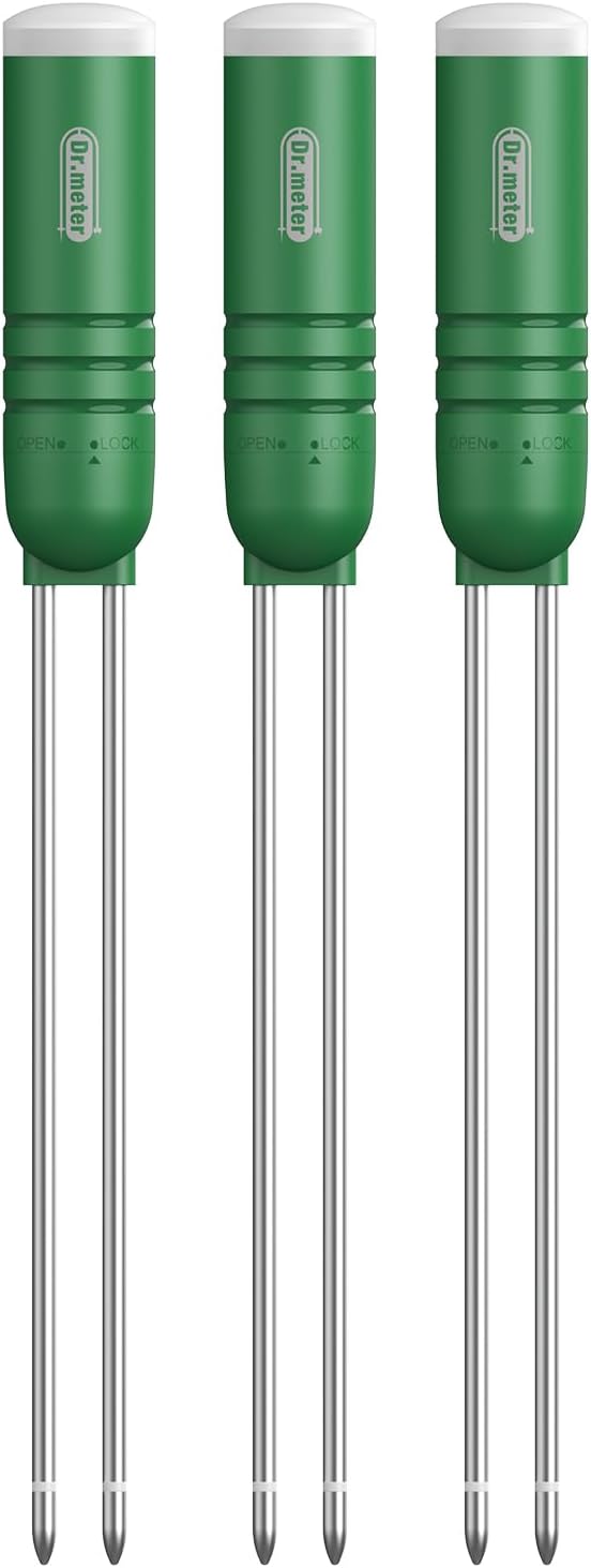 3 Pack Soil Humidity Sensor Probe, Plants Soil Moisture Meter, Accessory Only, Cannot Be Used Alone