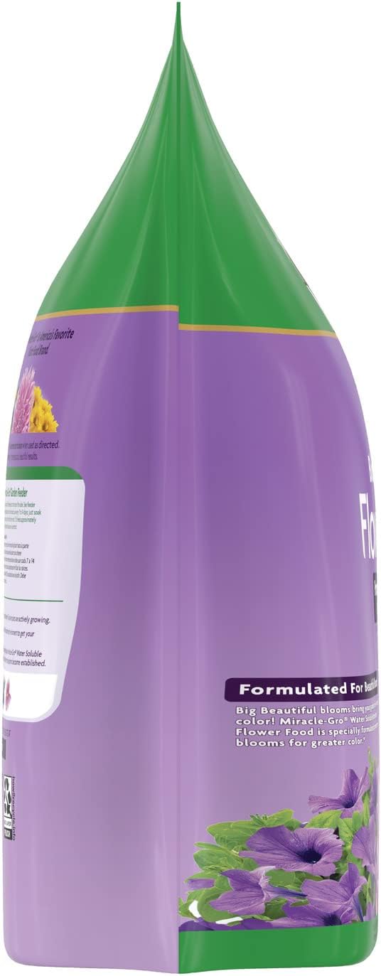 Miracle-Gro Water Soluble Bloom Booster Flower Food, Plant Food for Annual and Perennial Flowers, In-Ground and Container Plants, Roses, Hydrangeas, Hibiscus, 5.5 lb.