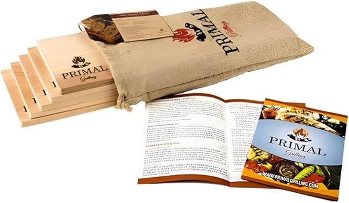 Premium Cedar Planks - Cedar Planks for Grilling Salmon - Thicker Design for Moister - Natural Wood Planks for Grilling - (5 Pack)