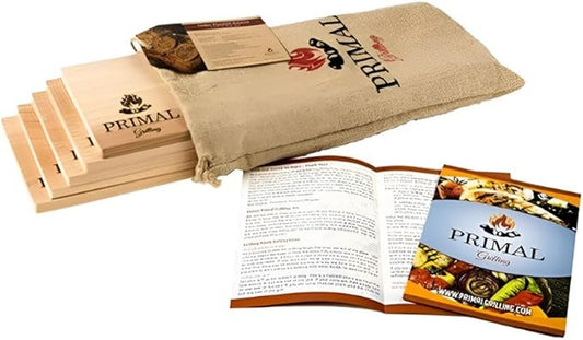 Premium Cedar Planks - Cedar Planks for Grilling Salmon - Thicker Design for Moister - Natural Wood Planks for Grilling - (5 Pack)