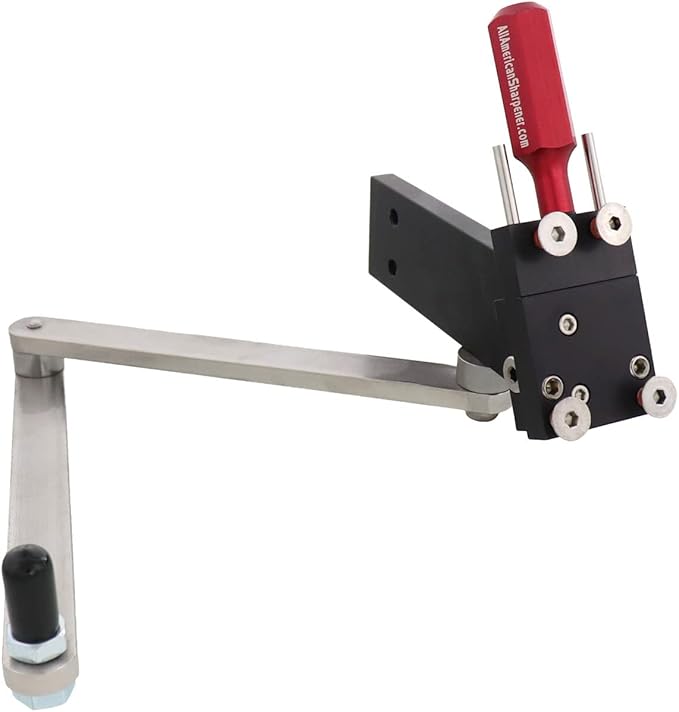 All American Sharpener Model 5000 Lawn Mower Blade Sharpener for Mulching and Standard Lawn Mower Blades