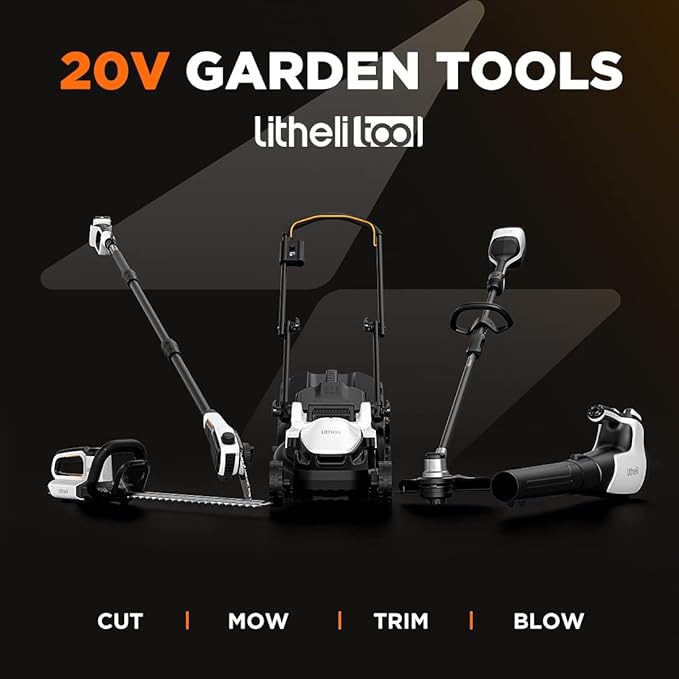 Litheli 2x20V 560CFM Brushless Leaf Blower, U20 Series Electric Leaf Blowers Battery Powered for Blowing Leaf, Dust, Snow, Debris, with 4.0Ah Portable Battery Included