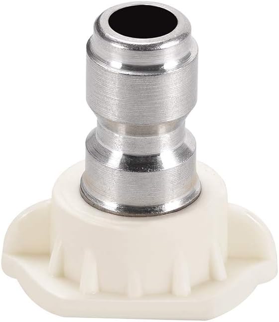 uxcell Pressure Washer Spray Nozzle Tips, 1/4" Stainless Steel, 2 Pcs (40 Degree, 2mm Orifice Diameter)