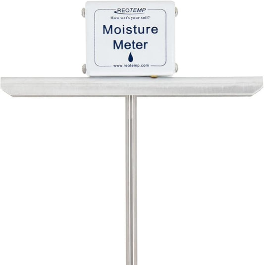 REOTEMP 36 Inch Garden and Compost Moisture Meter, Garden Tool Ideal for Soil, Plant, Farm and Lawn Moisture Testing