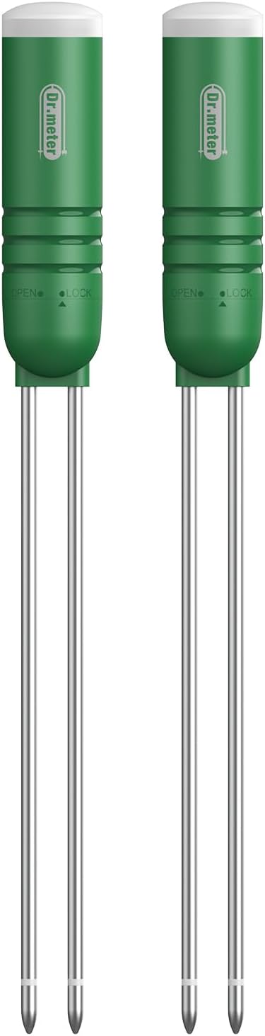 2 Pack Soil Humidity Sensor Probe, Plant Soil Moisture Meter, Accessory Only, Cannot Be Used Alone