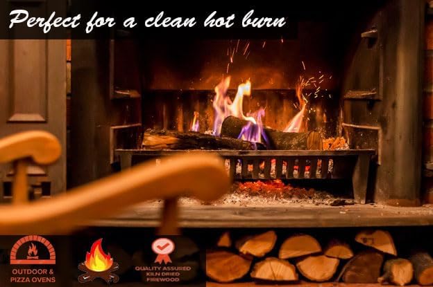 Old Potter Kiln Dried Firewood, ~1.5 Cu Ft ~ 38-45 lbs, for Solo Stove, Firepits and Fireplaces or Cooking, 16 Inch Logs, Hickory