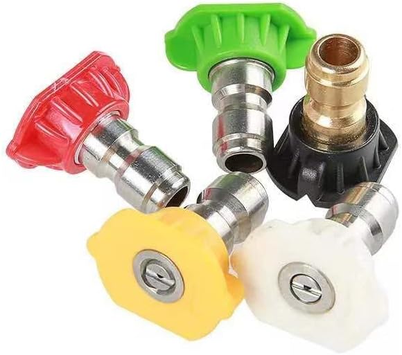 MINGOU Pressure Washer Tips Set Multiple Degrees, 6.5 GPM Power Washer Nozzle Tips 5 Pack, 1/4 Quick Connect (6.5GPM)