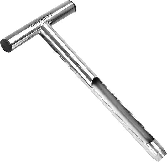 Varomorus Soil Sampler Probe Stainless Steel Tubular T-Style Handle. (12 inch)