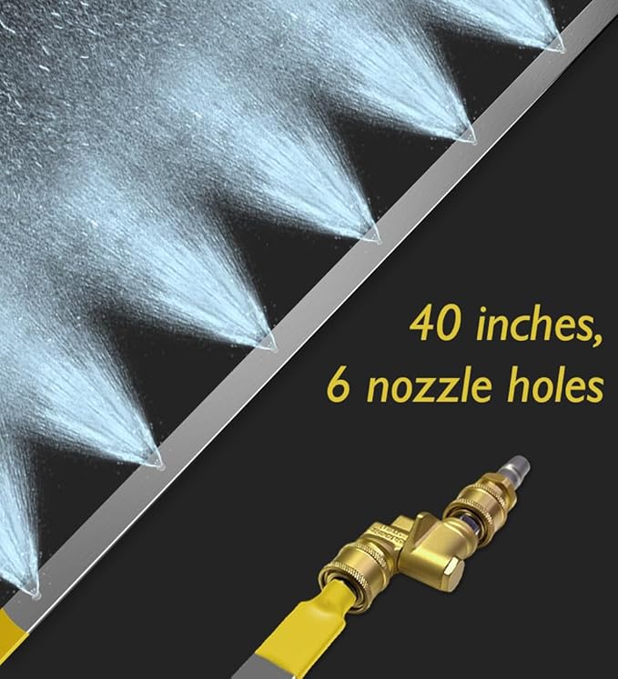 100cm/40in Radiator Cleaning Wand - Over 4500PSI Portable Pressure Washer Tool for Car Radiator Flush Kit with Adapter, Deep Clean Accessories (100cm/40in Cleaning Wand with Adapter)