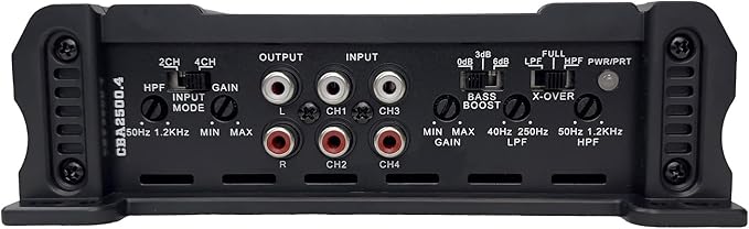 Orion Cobalt Series CBA2500.4 High Efficiency 4-Channel Class A/B Amplifier for Car Audio Stereo – 2500W High Output, 2/4 Ohm Stable, Adjustable Low/High Pass, Bass Boost, MOSFET Power Supply