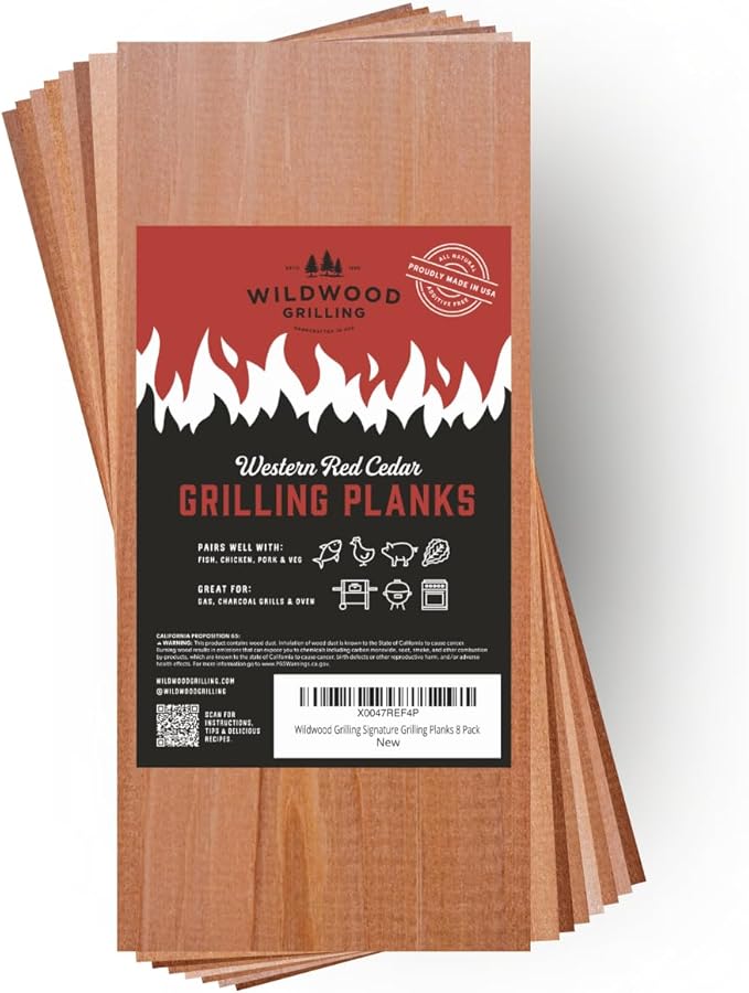 Wildwood Grilling Signature Cedar Grilling Planks - 5x11 (8-Pack)