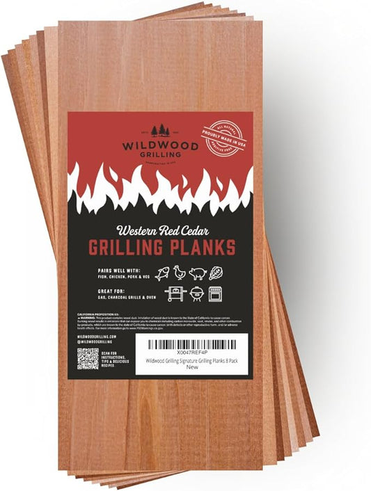 Wildwood Grilling Signature Cedar Grilling Planks - 5x11 (8-Pack)
