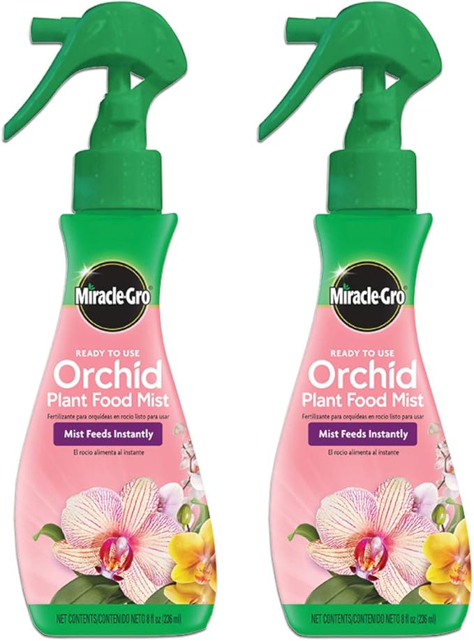 Miracle-Gro Ready-To-Use Orchid Plant Food Mist, 8 oz., Orchid Food Feeds Plants Instantly, 2-Pack