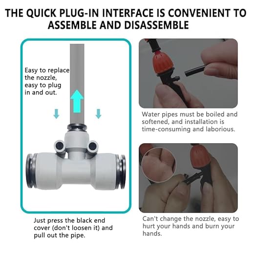 New Drip Irrigation Kits,Quick Connector Automatic Irrigation System,with Replaceable Bending Dropper,atomizing Copper Nozzle for Watering System for Garden Plant Lawn Patio. (25M)