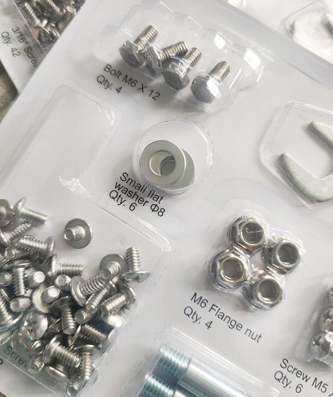 Outdoor Pyramid Propane Patio Heater Master Bolt Set - Heater Replacement Hardware Set for Square Glass Tube Patio Heater,polt & Nut & Stud & Wing Nut&fixing Bracket