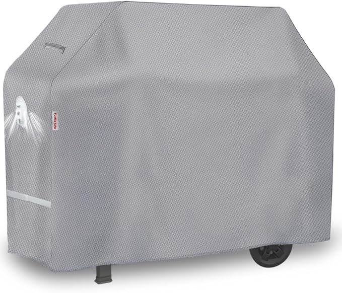 Turtle Life BBQ Grill Cover, 72 Inch Heavy Duty Waterproof 4-6 Burner Barbecue Gas Grill Covers for Weber Genesis Char-Broil Brinkmann, Gray