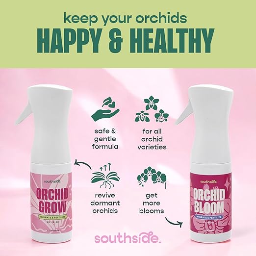 Orchid Bloom Fertilizer by Southside - 16 oz - Encourage Blooms with Precise Nutrition & Humidity - Gentle Formula, Premium Continuous Spray for Easy Coverage