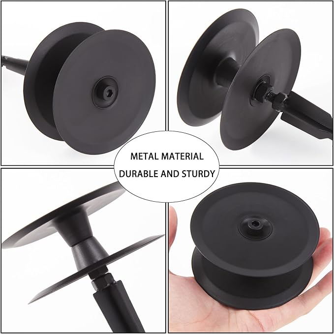 2PCS Metal Garden Hose Guide Spike, Hose Guides for Garden Heavy Duty, Cast Iron Garden Hose Guides for Outside, Rustproof Coated Hose Guide Stakes for Lawn & Yard, Plant & Flower Bed Protection