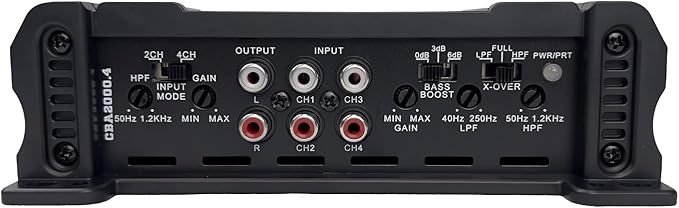Orion Cobalt Series CBA2000.4 High Efficiency 4-Channel Class A/B Amplifier for Car Audio Stereo - 2000W High Output, 2/4 Ohm Stable, Adjustable Low/High Pass, Bass Boost, MOSFET Power Supply