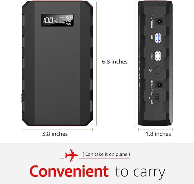 SinKeu Portable Power Bank with AC Outlet, 88.8Wh Portable Laptop Charger, Portable Power Station Outdoor Generators Portable for Home Backup Outdoor Emergency