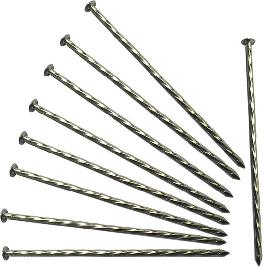 12 Inch Landscape Stakes,Galvanized Metal Garden Stakes,Metal Edging Anchoring Spikes for Artificial Turf, Paver Edging, Weed Barrier, Tent, Camping, Carpentry,（ 20 Pack）
