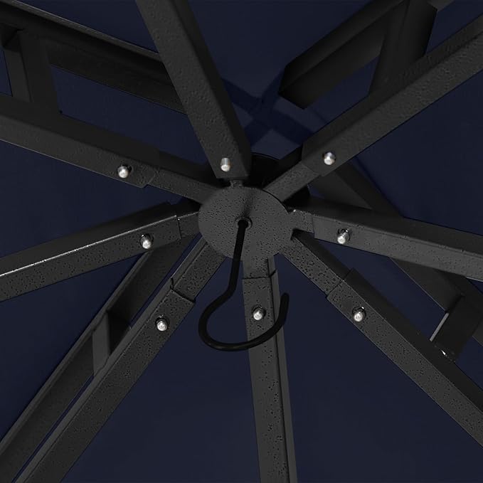 MASTERCANOPY Outdoor Garden Gazebo for Patios with Stable Steel Frame (10x12, Navy Blue)