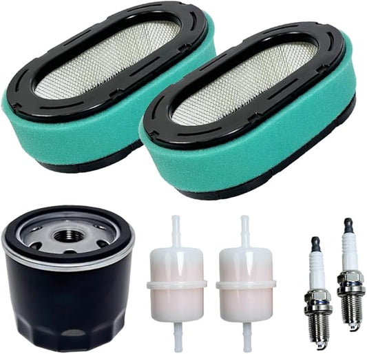 7000 Maintenance Kit 32 083 09-S Air Filter with Oil-Fuel Filter Spark Plugs for Kohler KT725 KT735 KT740 KT745, 32 883 09-S1 Tune Up Kit for Cub Cadet XT1 XT2 Lawn Mower 19HP-26HP Engine MTD Parts