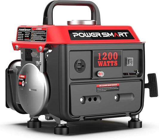 PowerSmart 1200W Gas Portable Generator,Small Generator for Home & Outdoor Use - EPA Compliant
