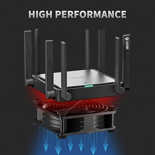 12V 120mm Muffin Fan, 5-Speed Adjustable - Dual Ball Bearing, 60000H Lifespan - Ideal for Doorways, Greenhouses, Cabinets, Electronics