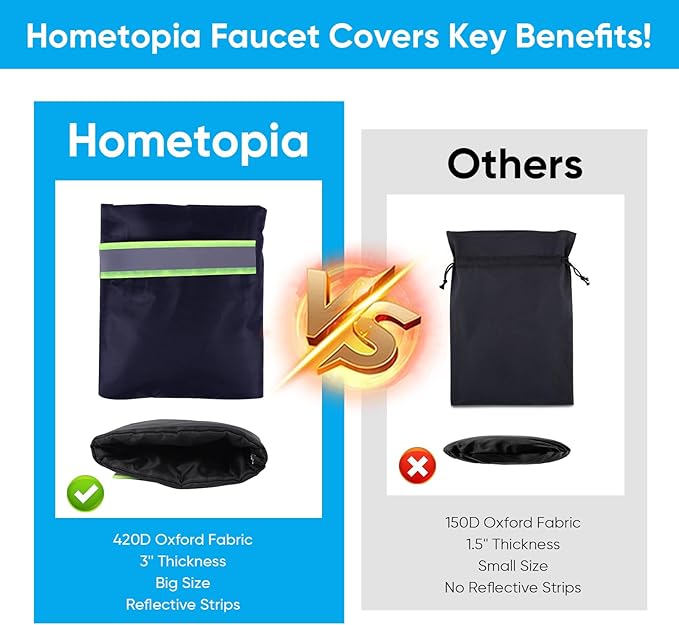 16Pack Outdoor Faucet Covers for Winter - 6.1"W x 8.3"H Outside Hose Bib Spigot Covers Protector Socks for Winter Freeze Protection Insulation Reusable Waterproof Insulated backflow Cover,Black