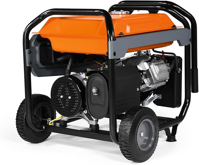 Generac 10,000/8,000-Watt Portable Gas Generator - Electric Start - Home Backup or RV Ready - Heavy Duty Frame - Quiet, Long Runtime, Emergency Power - 49-State Compliant