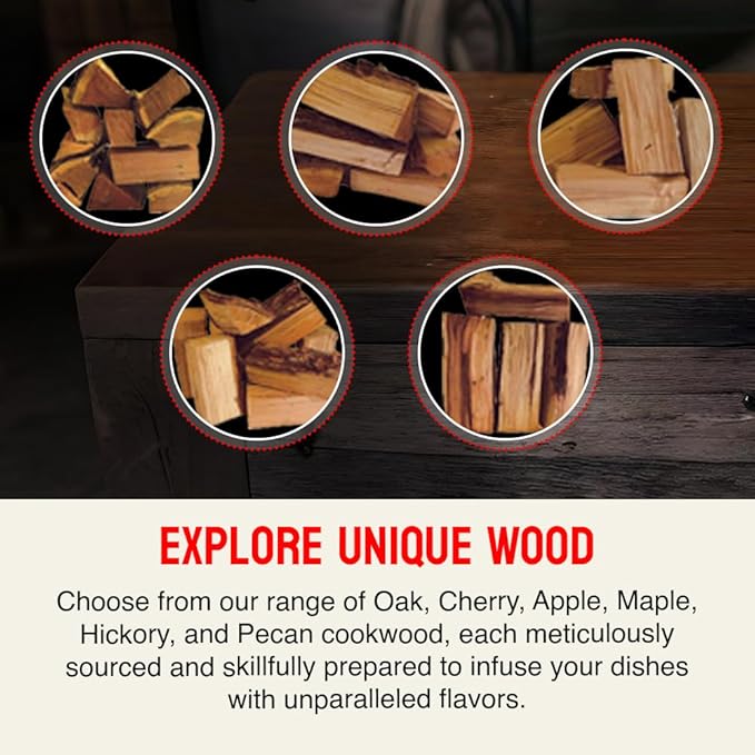 Mini Pizza Oven Wood, 6 Inch Firewood Logs, White Oak Hardwood Splits for Portable Wood-Fired Pizza Ovens, USA Made, Sustainably Milled, Approximately 12-14 lbs