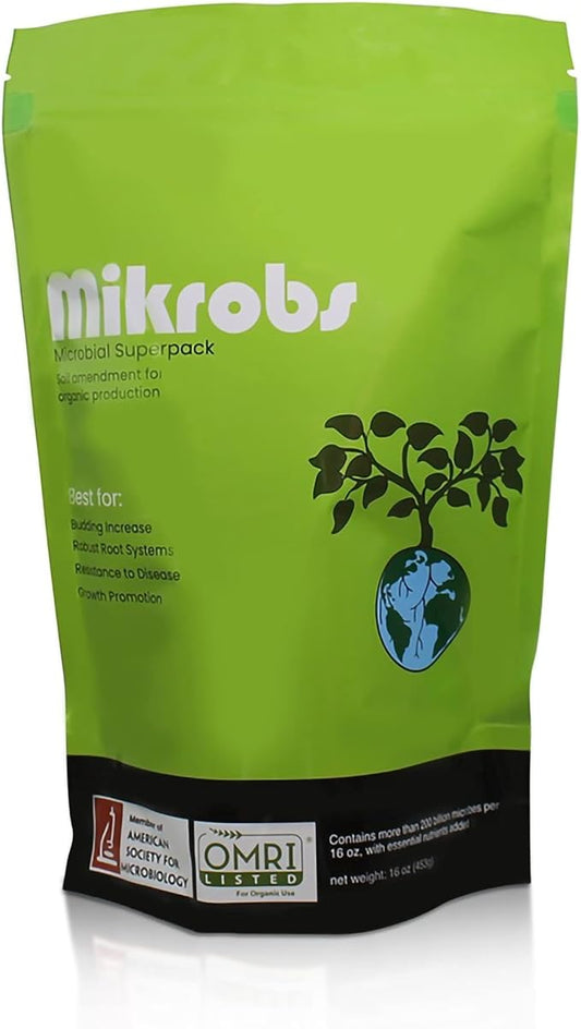 Mikrobs - Microbial Superpack for Living Soil. Revitalize Plants (1 lb.)