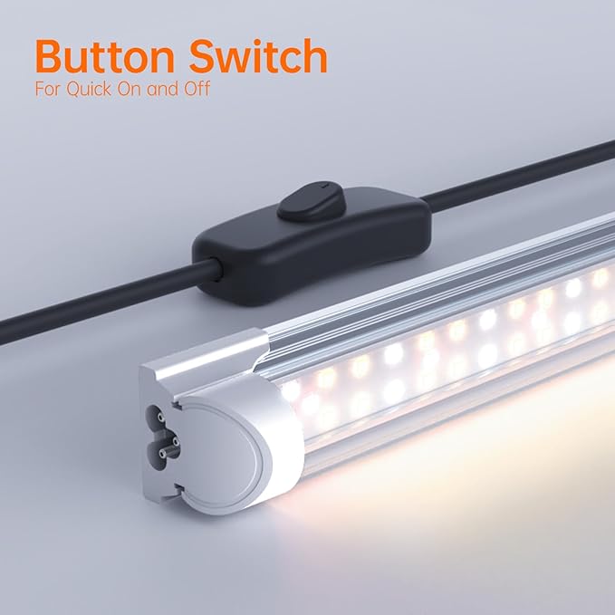 Indoor Greenhouse with Grow Light, Mini Green house with 5 Pack T8 Full Spectrum Plant Lights, Plant Shelf with Tent for Indoor Plant, Seed Starting, Seed Tray, 29.5"x13.8"x71"