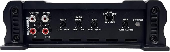 Orion Cobalt Series CBA4500.2 High Efficiency 2-Channel Class A/B Amplifier for Car Audio Stereo - 4500W Output, 2/4 Ohm Stable, Adjustable Low/High Pass, Bass Boost, MOSFET Power Supply