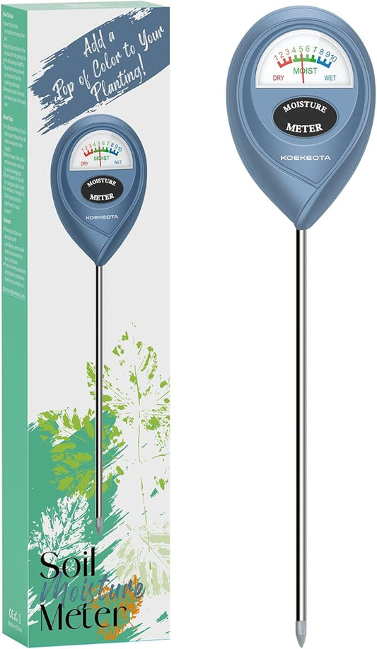 Soil Moisture Meter,Plant Water Monitor,Plant Water Meter for Indoor Outdoor Potted Plants,Soil Hygrometer Sensor for Gardening,Farming,Lawn Tool Kits for Plant Care(Purple Blue)