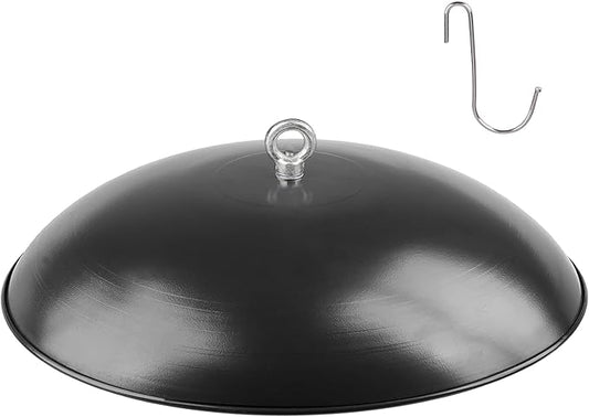 Baffle for Bird Feeder, 13 Inch All Metal Heavy Duty Weather Protective Dome, Weather Guard Rain Snow Cover for Hanging Bird Feeders Hummingbirds Feeders Outdoor