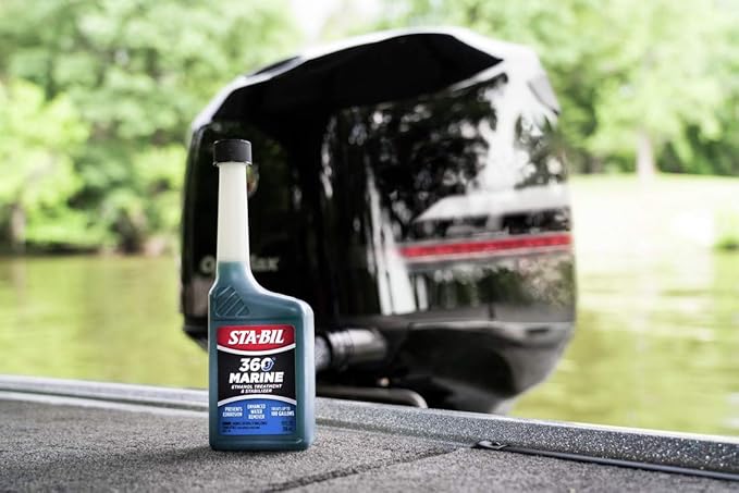 STA-BIL 360 Marine Ethanol Treatment and Fuel Stabilizer - Prevents Corrosion - Helps Clean Fuel System For Improved In-Season Performance - Treats Up To 100 Gallons, 10 fl. oz. (22241)