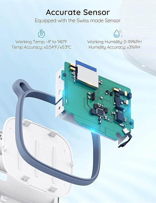 Govee WiFi Temperature Sensor H5179, Smart Hygrometer Thermometer with App Notification, 2 Years Data Storage Export, Remote Monitor for Room Greenhouse Incubator Wine Cellar, 2 Pack