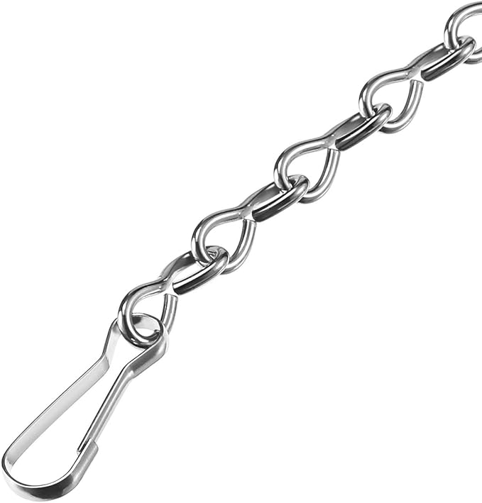 12 Pack 9.5 Inch Hanging Chain Garden Plant Hangers for Bird Feeders, Billboards, Bird Houses, Planters, Chalkboards, Lanterns, Wind Chimes, and Decorative Ornaments (Silver)