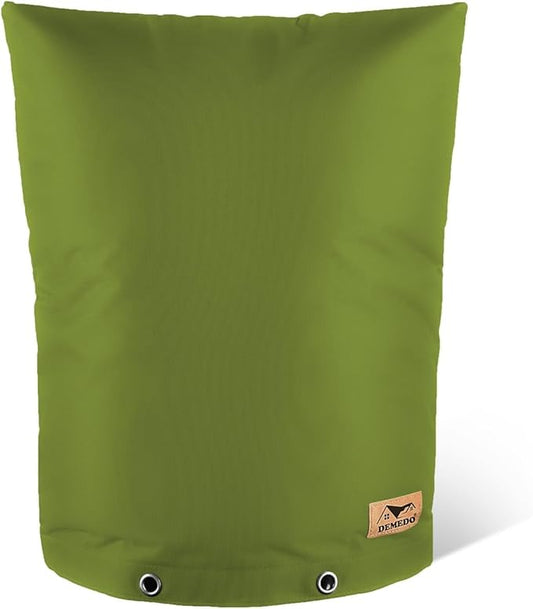 Backflow Preventer Insulation Cover - Water Pipe Insulation Sprinkler Cover for Outside - Insulated Backflow Cover Pouch for Irrigation Back Flow Valve in Winter or Sun Exposure (25"W x 30"H, GREEN)