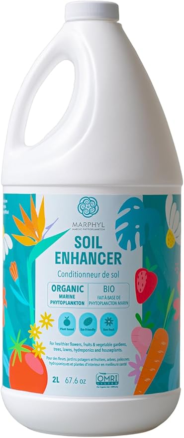 MARPHYL Organic Liquid Fertilizer - Outdoor & Indoor Plant Food - All-Purpose, Nutrient-Rich Lawn Fertilizer & Soil Enhancer for House Plants, Flowers, Vegetables, Succulents, Bamboo, Hydroponics