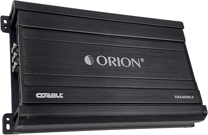 Orion Cobalt Series CBA2000.4 High Efficiency 4-Channel Class A/B Amplifier for Car Audio Stereo - 2000W High Output, 2/4 Ohm Stable, Adjustable Low/High Pass, Bass Boost, MOSFET Power Supply