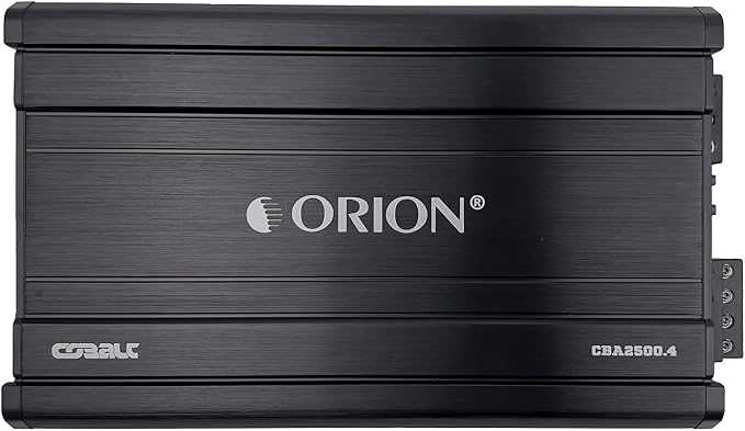 Orion Cobalt Series CBA2500.4 High Efficiency 4-Channel Class A/B Amplifier for Car Audio Stereo – 2500W High Output, 2/4 Ohm Stable, Adjustable Low/High Pass, Bass Boost, MOSFET Power Supply