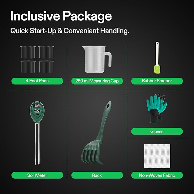 VIVOSUN 3-Layer Worm Compost Bin, 30L Worm Composter, Easy Setup Inclusive Worm Farm Kit for Recycling Food Waste