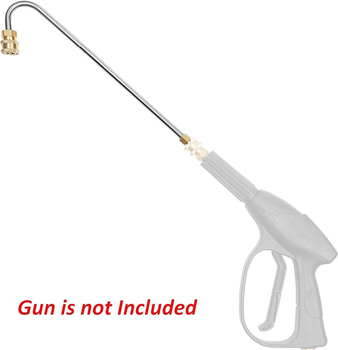 STYDDI Pressure Washer Gutter Cleaner Attachment, Pressure Power Washer Gutter Cleaning with 5 Spray Nozzle Tips, 4000 PSI, 13 Inch, 1/4 Quick Connect