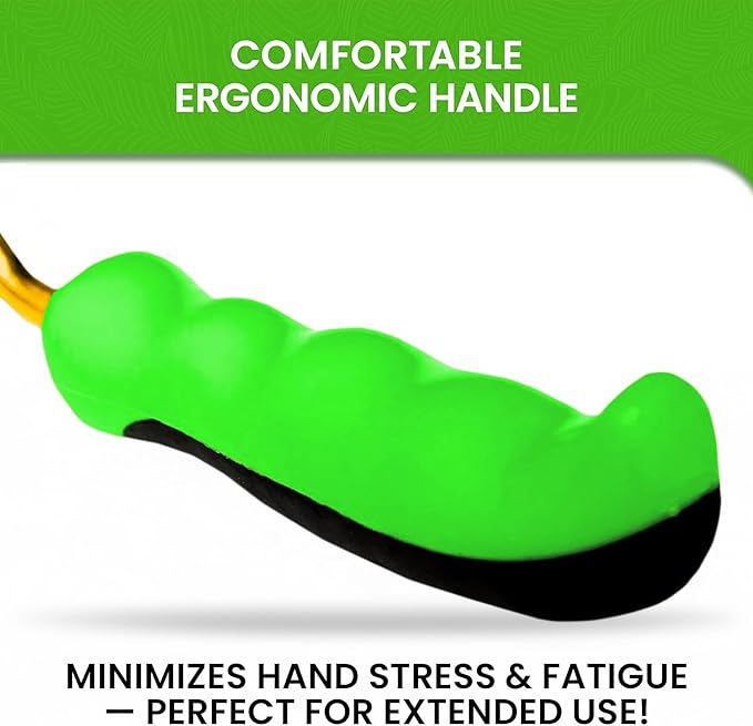 Garden Guru Titanium Hand Weeder Fork Tool – Rust Resistant – Ergonomic Handle – Great for Planting, Spreading Mulch, Weeding, Loosening & Transplanting Soil