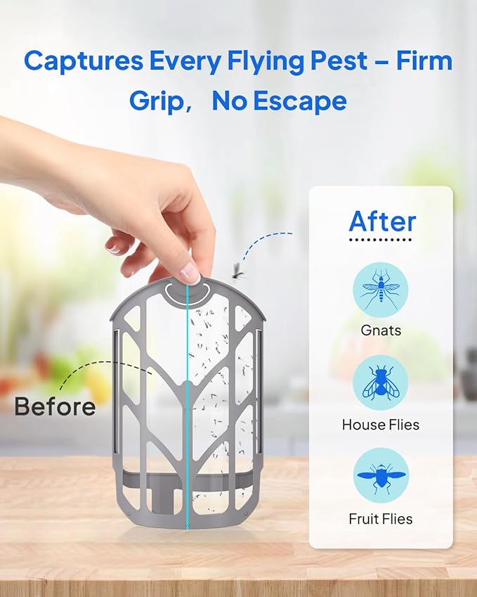 16 Pack Refill Cartridges Compatible with ZEVOPlug-in Light M364, M364A & Max - Flying Insect Trap Replacement Kit for Indoor Use (16 Refill Cartridge)