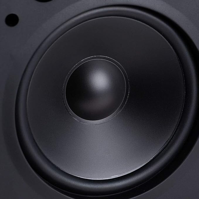 OSD Audio 8" Outdoor Patio Speaker Pair, Weatherproof IP54 Rated Aluminum Grilles, Black AP840