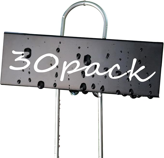Plant Labels Metal Stainless Steel Garden Plant Markers Weatherproof Stake Tag Garden Plant Tags with Pen for Outdoor Seedling Flower Herb Vegetable Greenhouse(30 Pack) (Black)